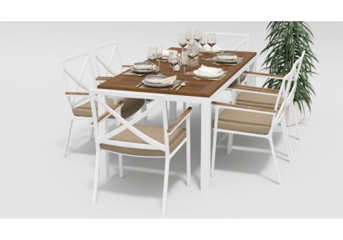  Калма бежевый, алюминий / тик, фото 4 