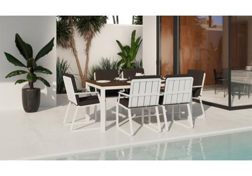  Белла 180 антрацит, алюминий / тик, фото 2 