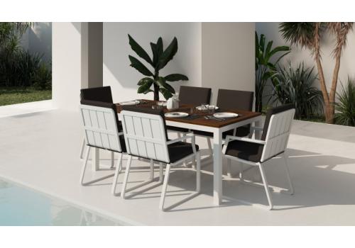  Белла 180 антрацит, алюминий / тик, фото 1 