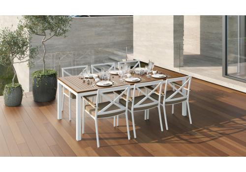  Белла 200 бежевая, алюминий / тик, фото 1 