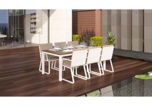  Белла 220 бежевая, алюминий / тик, фото 2 