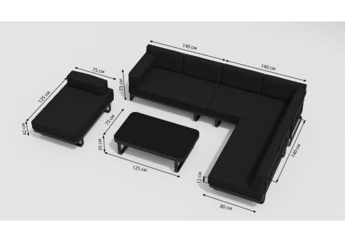  Hacienda черная, алюминий / стекло, фото 10 