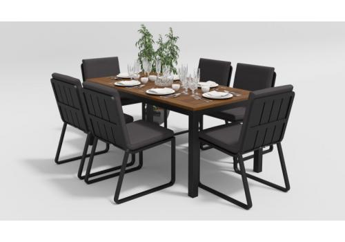  Белла 180 антрацит, алюминий / тик, фото 1 