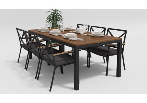  Белла 220 антрацит, алюминий / тик, фото 1 