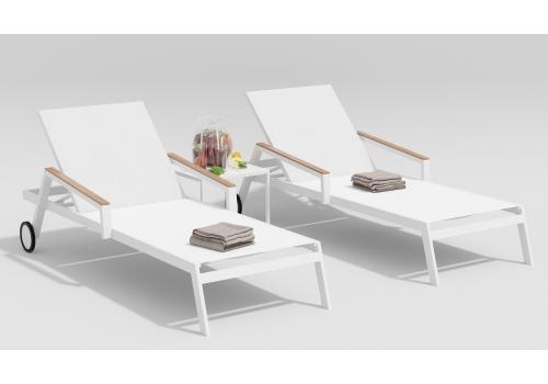  Согно белый, алюминий / текстилен / тик, фото 1 