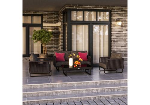  Лаунж зона БЕЛЛИСА с двухместным диваном - маренго, фото 1 