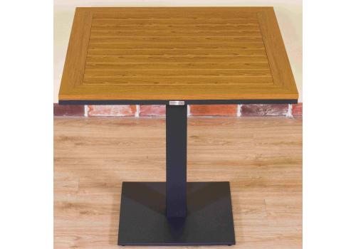  Стол обеденный МИРРА алюминий, поливуд 80х80 см (1 ножка), фото 5 