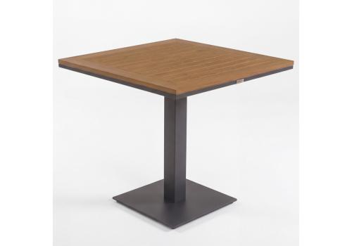  Стол обеденный МИРРА алюминий, поливуд 80х80 см (1 ножка), фото 1 