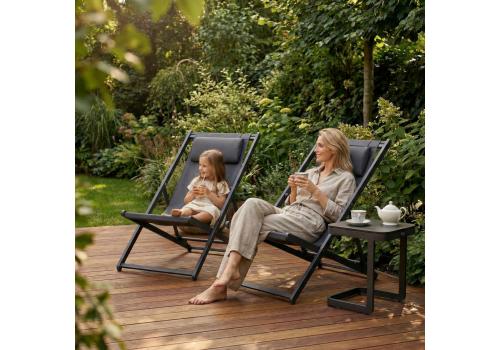  Стул-шезлонг САНТОНИ складной, серый, фото 7 