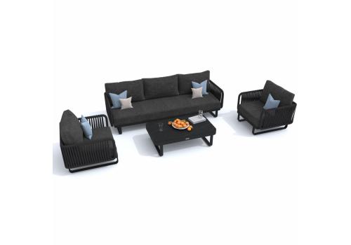  Лаунж зона БЕЛЛИСА С с трехместным диваном - маренго, фото 1 