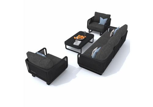  Лаунж зона БЕЛЛИСА С с трехместным диваном - маренго, фото 2 