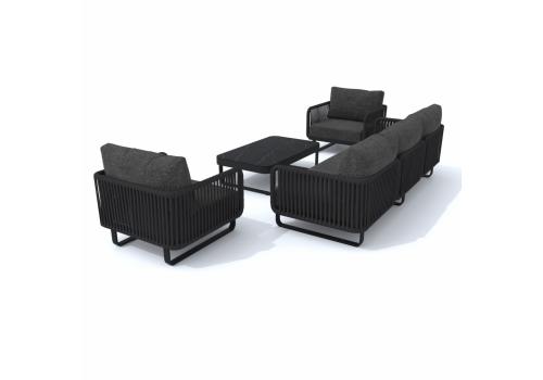  Лаунж зона БЕЛЛИСА С с трехместным диваном - маренго, фото 4 