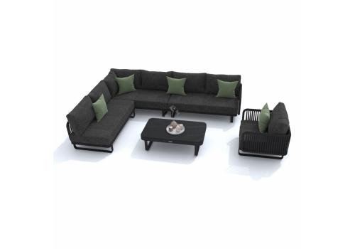  Лаунж зона угловая БЕЛЛИСА С модульная маренго, фото 2 