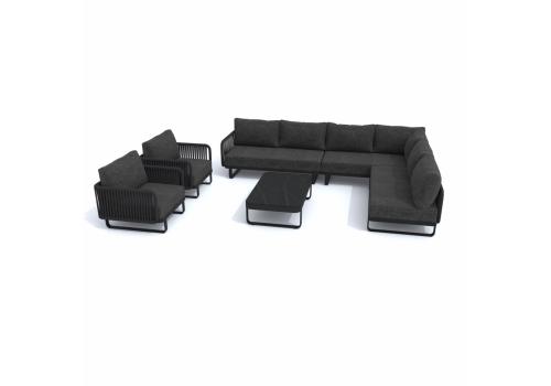  Лаунж зона угловая БЕЛЛИСА С модульная маренго, фото 5 