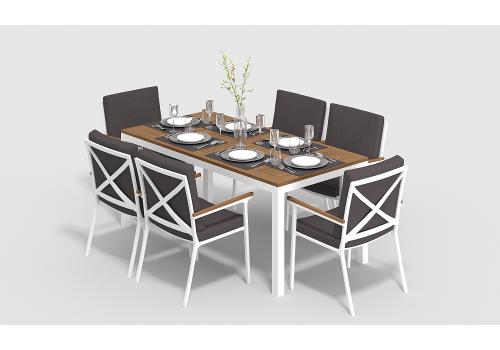  Белла 180 антрацит, алюминий / тик, фото 1 