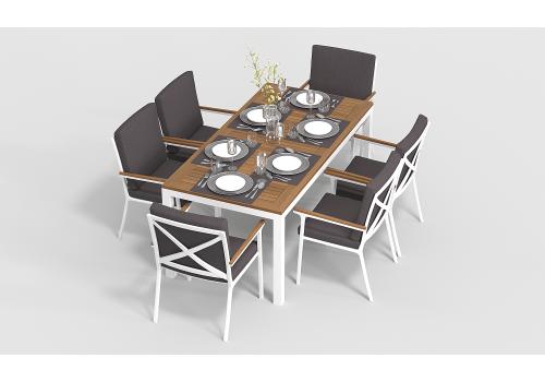  Белла 180 антрацит, алюминий / тик, фото 3 