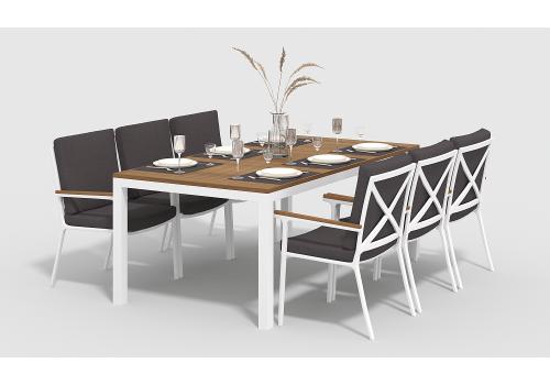  Белла 200 антрацит, алюминий / тик, фото 1 