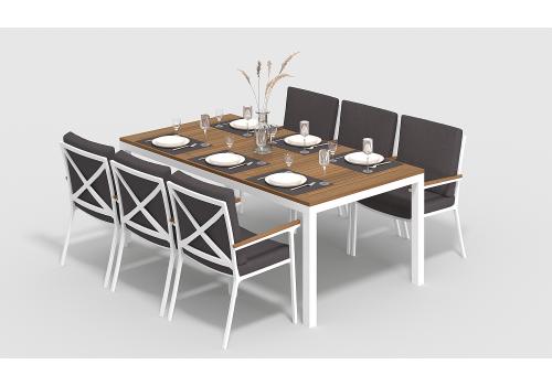  Белла 200 антрацит, алюминий / тик, фото 2 