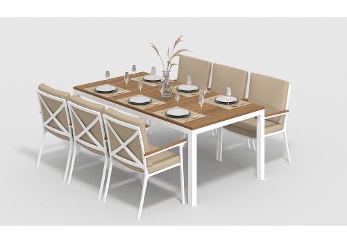  Белла 200 бежевая, алюминий / тик, фото 2 