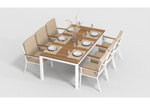  Белла 200 бежевая, алюминий / тик, фото 3 