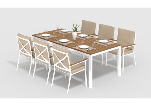  Белла 180 бежевая, алюминий / тик, фото 2 