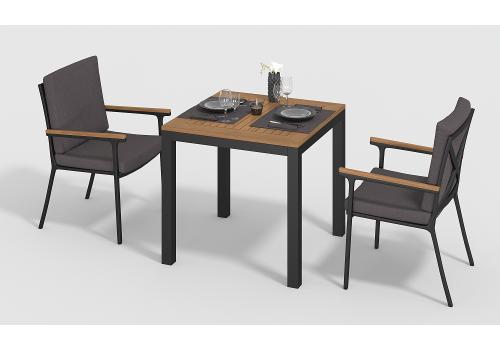  Белла 80 антрацит, алюминий / тик, фото 2 