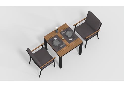  Белла 80 антрацит, алюминий / тик, фото 3 