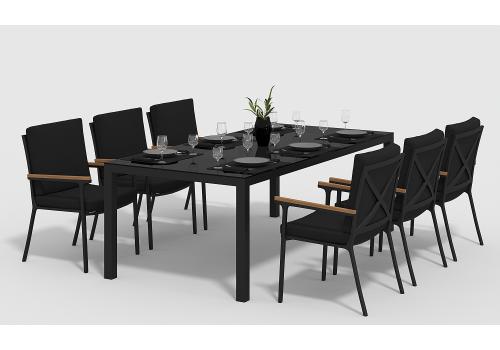  Калма 220 черная, алюминий / стекло, фото 1 