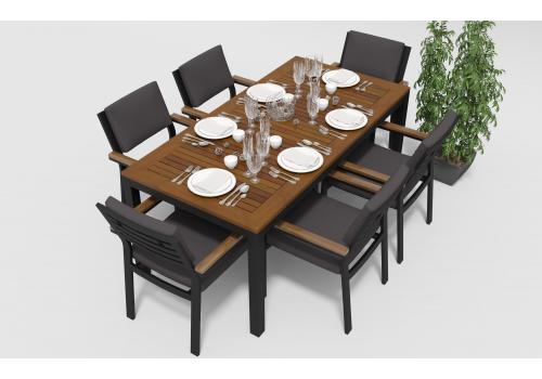  Белла 180 антрацит, алюминий / тик, фото 2 