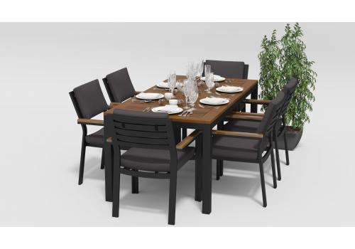  Белла 180 антрацит, алюминий / тик, фото 3 