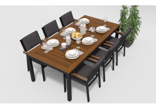  Белла 220 антрацит, алюминий / тик, фото 1 