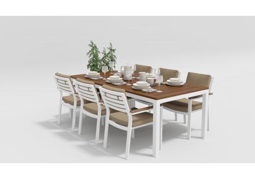  Белла 220 бежевая, алюминий / тик, фото 3 