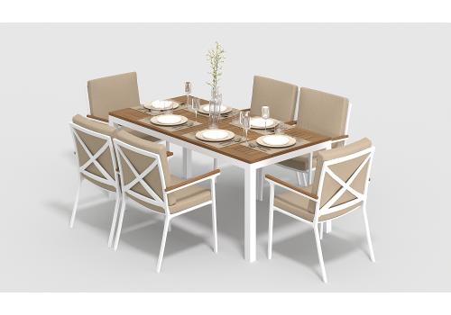  Калма С бежевый, алюминий / тик, фото 5 