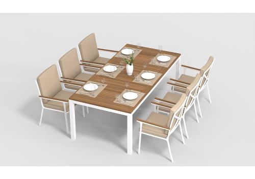  Калма С бежевый, алюминий / тик, фото 6 