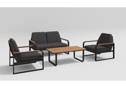  Белла антрацит, алюминий / ротанг / тик - 15%, фото 5 