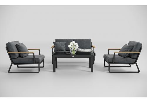  Voglie серая, алюминий / тик / стекло, фото 3 