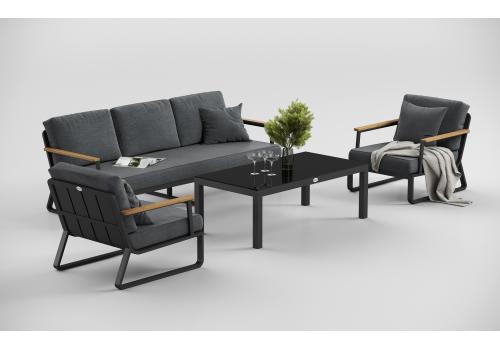  Voglie серая, алюминий / тик / стекло, фото 5 