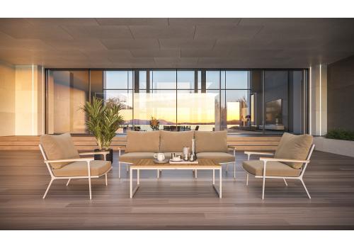  Калма бежевая, алюминий / тик - 15%, фото 1 