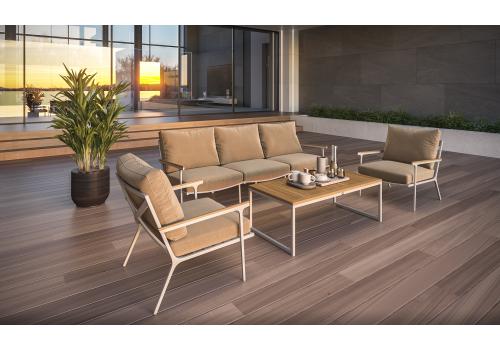  Калма бежевая, алюминий / тик - 15%, фото 2 