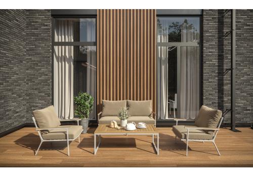  Калма бежевая, алюминий / тик - 15%, фото 1 