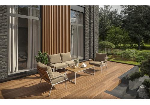  Калма бежевая, алюминий / тик - 15%, фото 2 