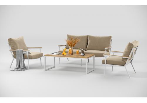  Калма бежевая, алюминий / тик - 15%, фото 4 