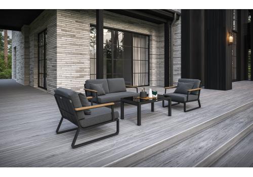  Voglie серая, алюминий / тик / стекло, фото 2 