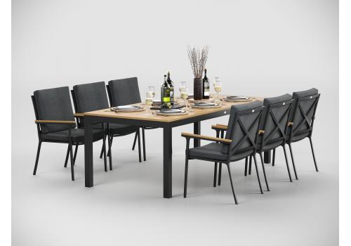  Patio Bella 220 серая, алюминий / тик, фото 1 