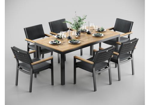  Patio Bella 180 серая, алюминий / тик, фото 3 