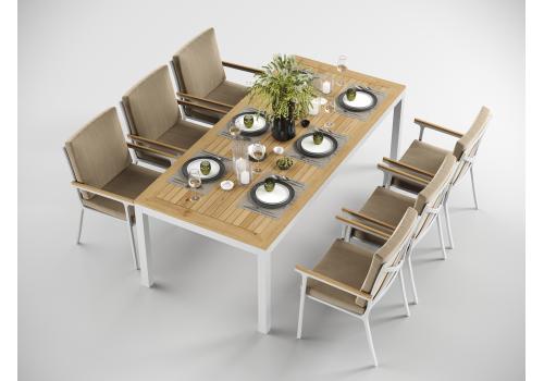  Patio Bella 220 бежевая, алюминий / тик, фото 2 