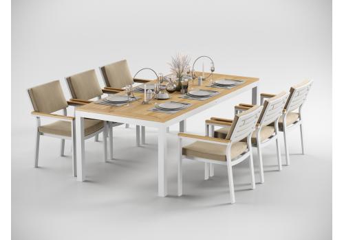  Patio Bella 220 бежевая, алюминий / тик, фото 1 