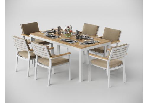  Patio Bella 180 бежевая, алюминий / тик, фото 2 