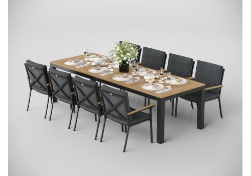  Белла 280 серая, алюминий / тик, фото 3 