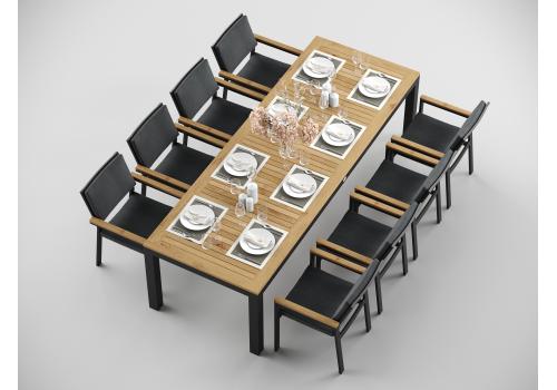  Белла 280 серая, алюминий / тик, фото 2 